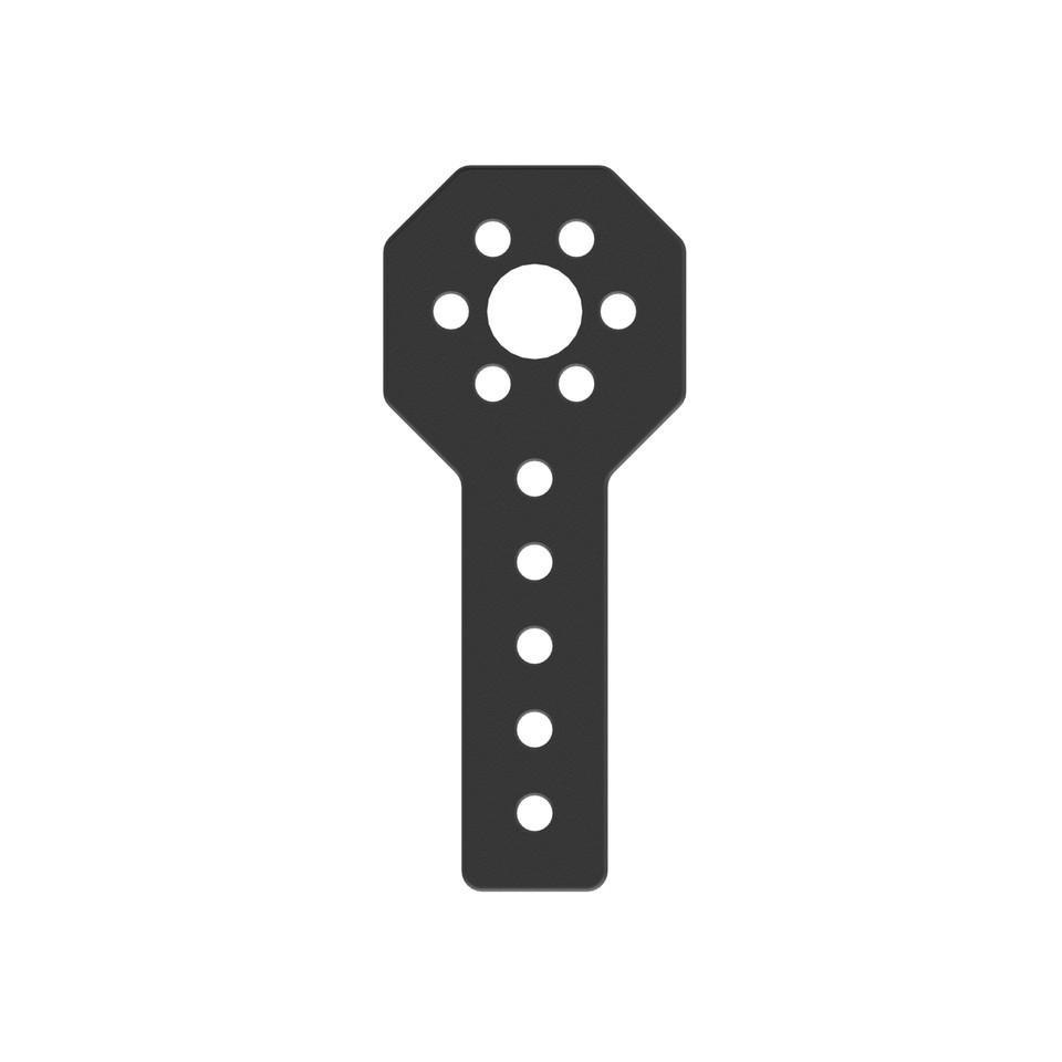 Support d’extrémité de tige en plastique 15 mm — lot de 8