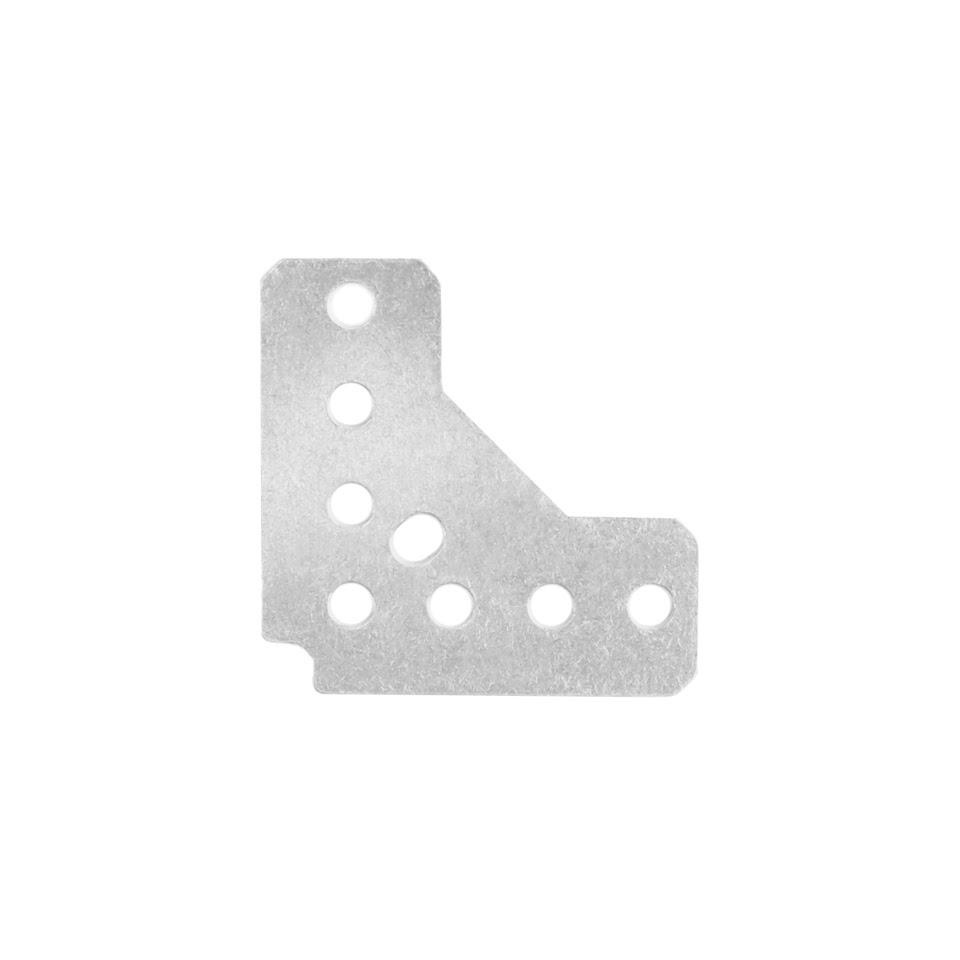 Équerre métallique 90° de 15 mm — lot de 8
